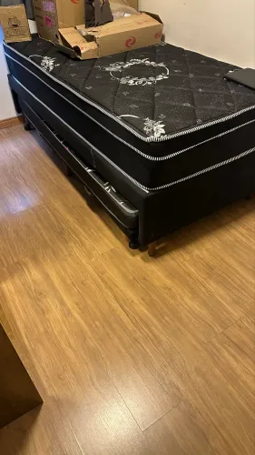 Cama box solteiro com cama de auxílio