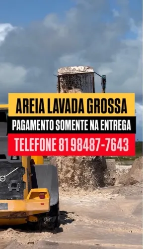 Areia direto do areeiro - 14m - pague na entrega - Recife e região metropolitana!!