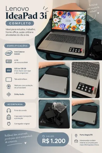 Computador Lenovo Ideapad 3i