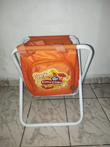 CADEIRAS ELMAS CHIPS EXCLUSIVAS 2X1PORTATEIS PRAIA COM BOLSA TÉRMICA.