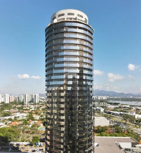 Studio Mobiliado na Barra da Tijuca - Condomínio Moderno - Km 1 da Av das Américas