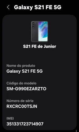 Sansung S21 fé 5G