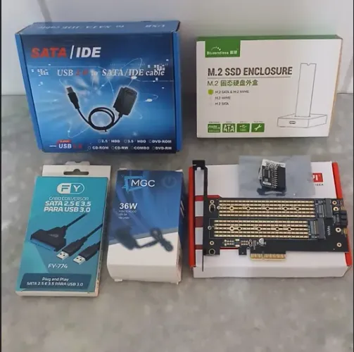 Dock station E Case Para HD,SSD,NVME Todas Informações Na Descrição (Leia Por Favor)