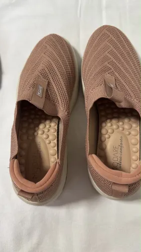 Tênis slip on modare nude 36
