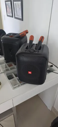 CAIXA JBL COM MICROFONE