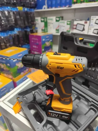 Parafusadeira Furadeira de Impacto WAP 12V Sem Fio com Maleta e Kit Completo
