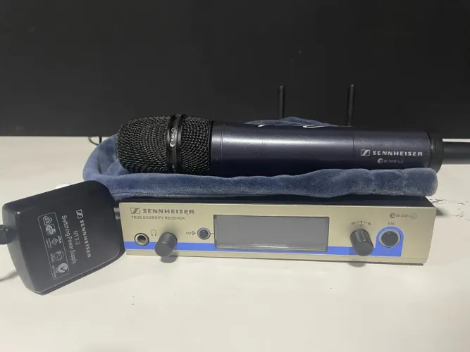 Microfone Sem Fio Profissional Sennheiser EW 500 G3 + Cápsula e945