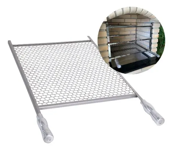 Grelha Tela Moeda De Inox 65x60 Wr Steel Para Churrasqueira (Na Caixa)