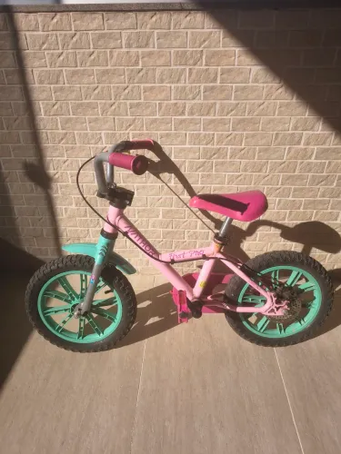 Bicicleta infantil aro 14 - rosa Nathor