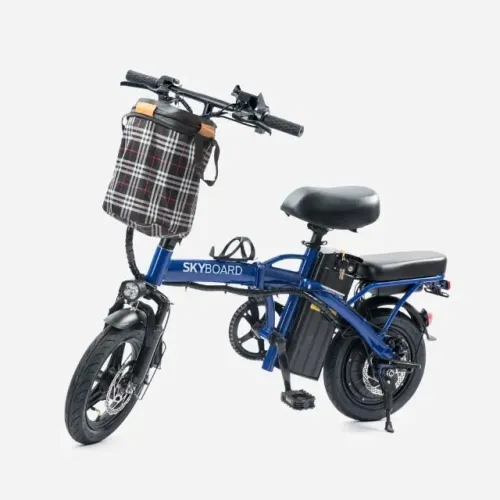 Bicicleta Elétrica Dobrável 48V 15Ah - Autonomia de até 45KM | Bivolt | Farol LED | Sup