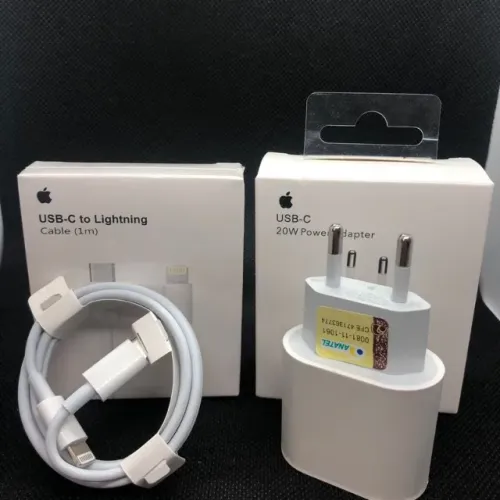 Carregador iPhone Turbo 20W Apple Usb-C Lightning (Original)