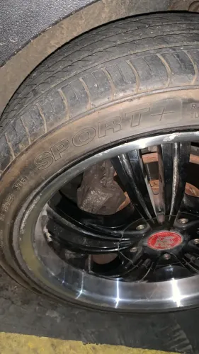 Jogo de rodas aro 17 4x100 pneus semi novos 205/55 troco por aro 16