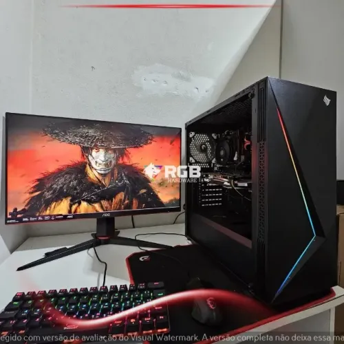 PC GAMER - Core i3 9100F + RX 570 4GB + RAM 8GB + SSD 240GB 12X SEM JUROS