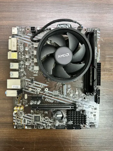 Kit Ryzen 5 2600 Placa mãe e memoria