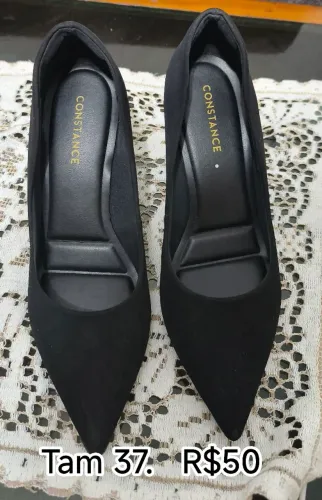 Sapato preto 37 Constance