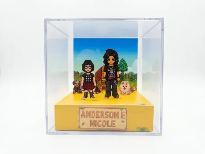 Cubo Diorama Stardew Valley Fazenda Personalizada