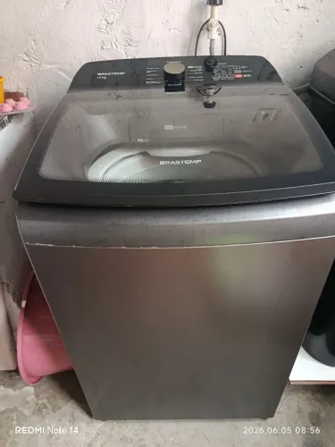 Máquina de lavar Brastemp 12kg inox