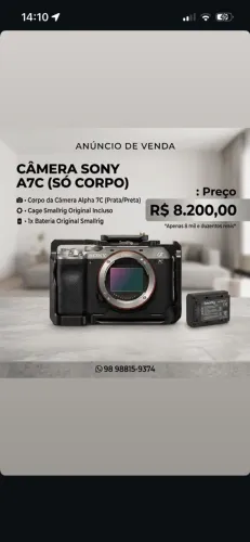 Câmera Sony A7C