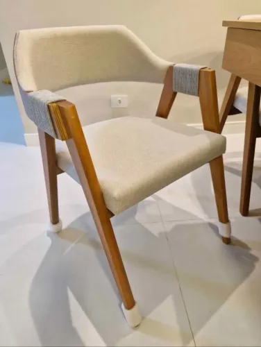 Conjunto Mesa sala de jantar completa tampo mdf