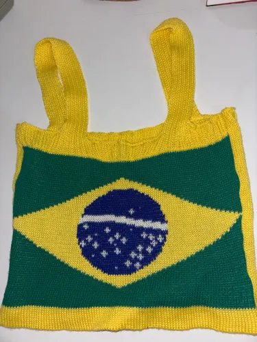 Regata crochê Brasil 