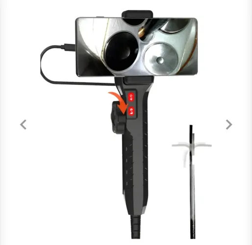 Endoscópio 8.5mm Hd Com Led Para Inspeção De Carros Cabo 1m