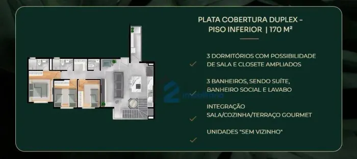 Cobertura à venda, 170 m² por R$ 2.228.236,00 - Jardim - Santo André/SP