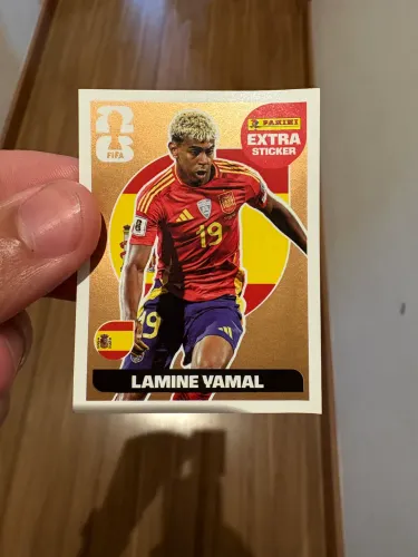 EXTRA STICKER LAMINE YAMAL BRONZE