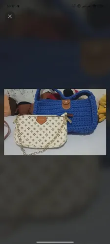 Kit 2 Bolsas (Baguete Lace Lore + Bolsa de Crochê)
