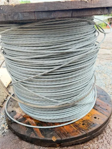 Cabo de aço Galvanizado(cordoalha) 3/8 classe A 7 fios