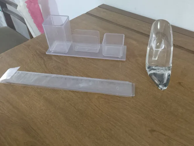 Conjunto acrílico de escritório