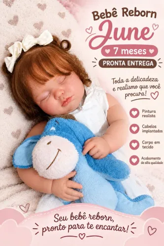 Bebê reborn kit June 7 meses