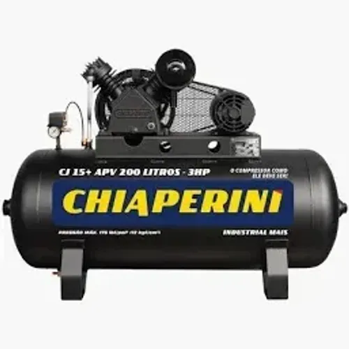 Compressor novo marca: Chiaperini 15 pés - 200 litros - alta pressão - 175lbrs monofásico 