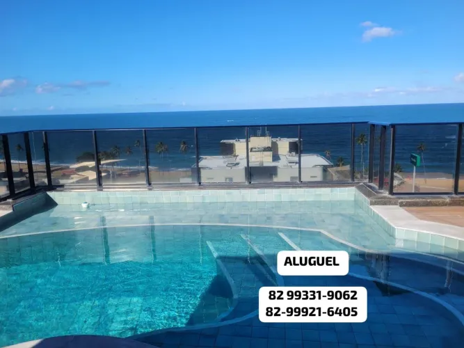 ALUGO 70mts Mar R$ 3.000 Mil Apto Mobiliado 45m² Edf Port Ville III S Maris Jatiúca