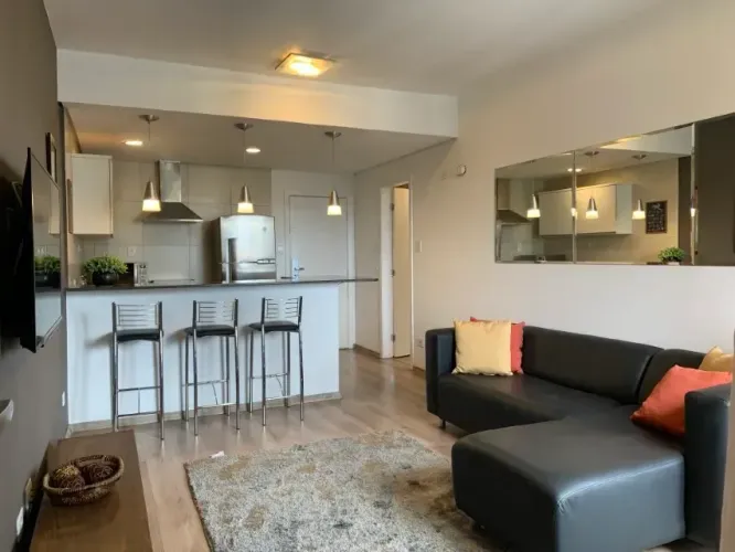 LINDO APTO MOBILIADO PARA LOCAÇÃO NO CENTRO DE ALPHAVILLE