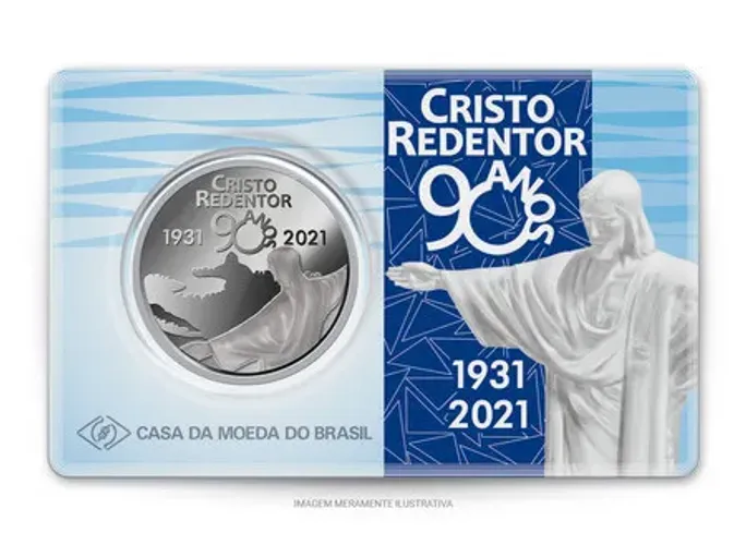 Medalha de Cuproníquel - 90 Anos do Cristo Redentor