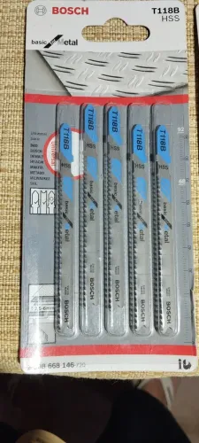 Lâmina De Serra Tico-tico 67mm Com 5 Peças T 118 B 2608668146 Bosch