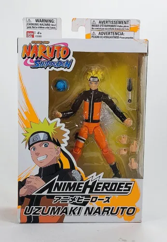 Boneco Uzumaki Naruto, Bandai Anime Heroes, Naruto Shippuden 15 cm