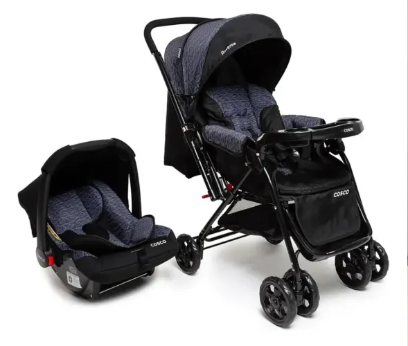 Kit carrinho e bebê conforto