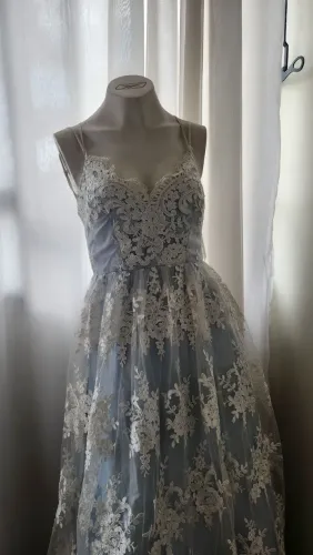 Vestido importado renda P 36