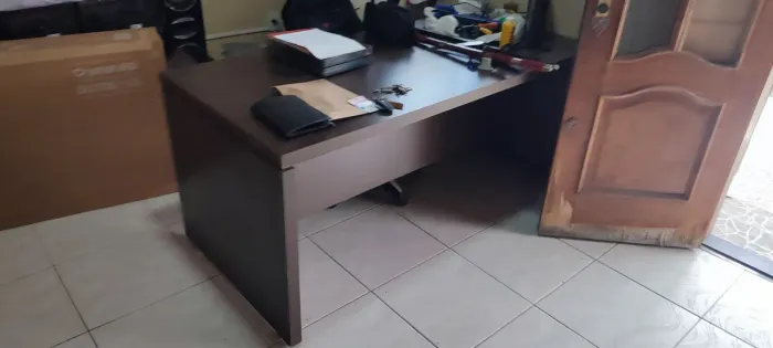Mesa em MDF gerente com 02 gavetas