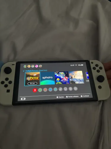 Nintendo Switch Oled Desbloqueado sem marcas de uso