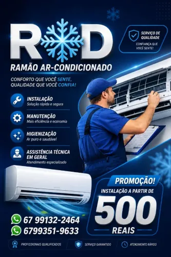 Manutenção e Instalação AR CONDICIONADO 