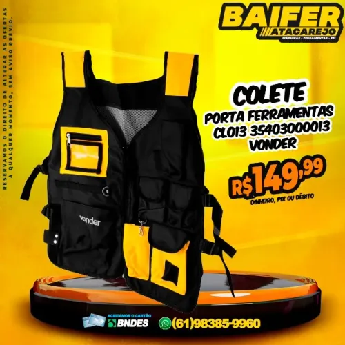 Colete Porta Ferramentas CLO13 35403000013 Vonder