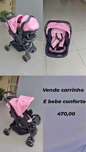 Carrinho de bebê + bebê conforto