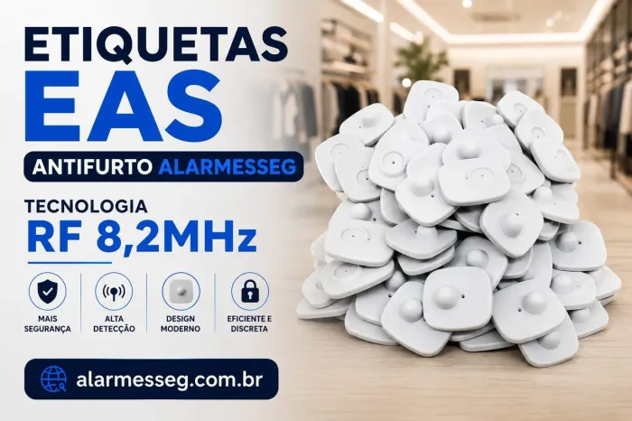 Etiqueta Alarme Antifurto EAS para Lojas - 500 pçs.