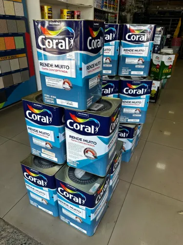 TINTA CORAL RENDE MUITO 