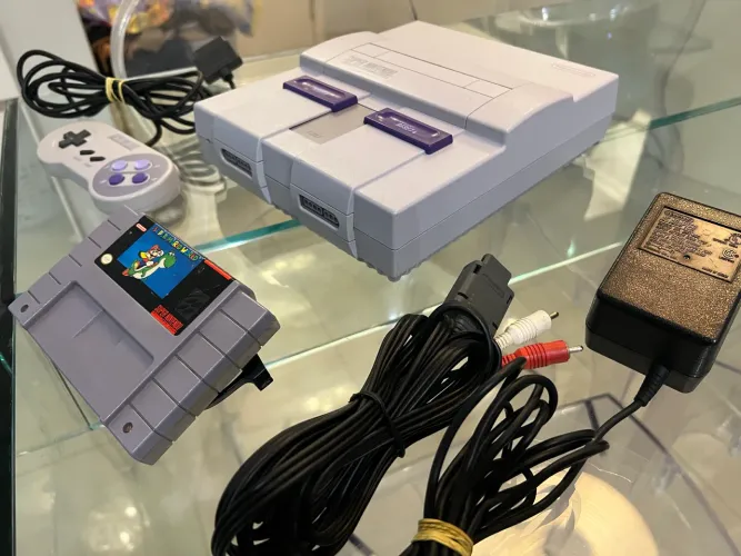 Super nintendo muito novo todo original