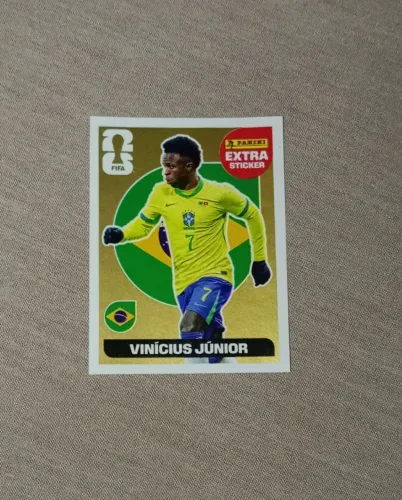 EXTRA STICKER VINÍCIUS JR GOLD