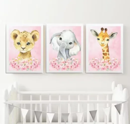 Quadros Safári Baby para Quarto de Menino/Menina - Diversos Modelos!