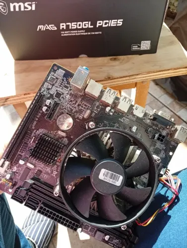 PLACA MÃE I5 2 GERAÇÃO + PROCESSADOR + COOLER